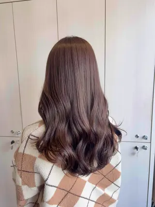 ロング カラー たなか もえなのヘアスタイル