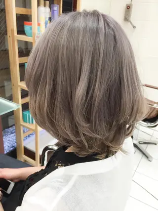 ショート カラー モテ髪透明感❤️ デイズヘアカラーのヘアスタイル