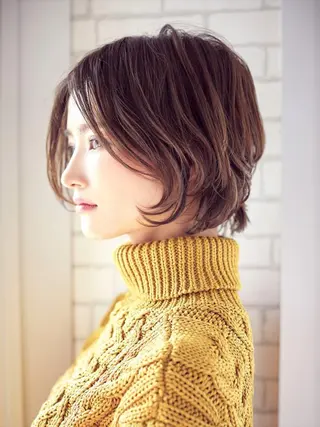 ショート カラー 銀座⚜️【脱白髪染め 美髪矯正】トグチのヘアスタイル