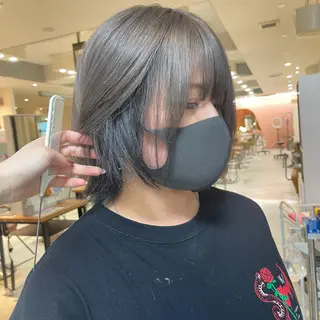 セミロング カラー nameless miichiのヘアスタイル