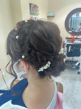 セミロング 🌷名駅／髪質改善 ヘアセット/モネ🌷のヘアスタイル