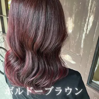 セミロング カラー 川越 輝梨奈のヘアスタイル