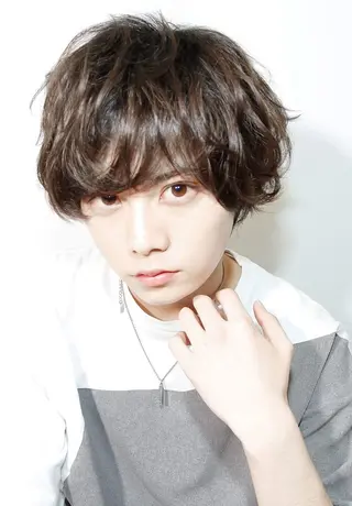 カラー パーマ メンズ タケ ウチのヘアスタイル