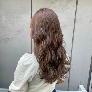 ミディアム ブラウンベージュ🤎 ブリーチなし🤎のヘアスタイル
