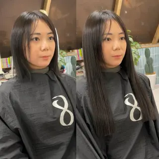 ロング カラー MOE🐈‍⬛🎀 エクステ/ワンホンのヘアスタイル