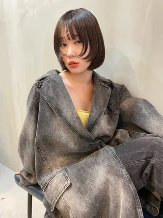 ショート カラー ショート/ボブ/ 心斎橋/宮脇美奈のヘアスタイル