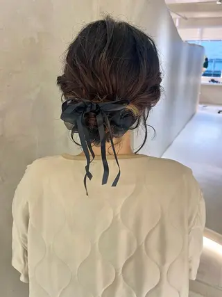 ヘアアレンジ effect横浜所属・切りっぱなしボブ/ 艶カラー/綾莉のヘアスタイル