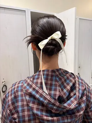 ヘアアレンジ つちだ ゆうひ / 暗髪カラー⟡.·のヘアスタイル