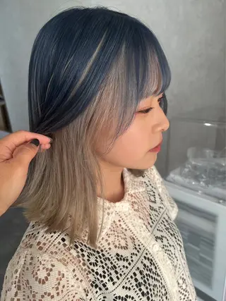 ミディアム カラー Bish Yanaのヘアスタイル