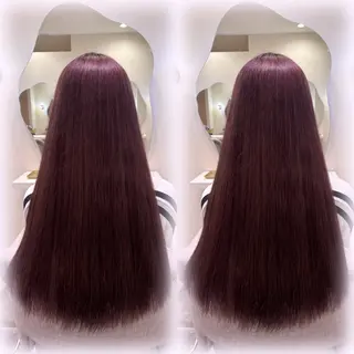 ロング カラー Sugar所属・猪妻 采蘭のヘアスタイル