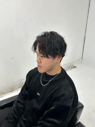 ショート パーマ メンズ 【メンズパーマ特化】 🍏網中勇喜のヘアスタイル