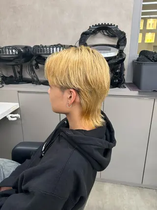 ショート カラー パーマ ヘアアレンジ メンズ 💎韓国/ レイヤー カット/ 暖色🫧のヘアスタイル