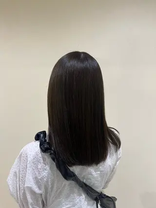 カラー 艶カラー/暗髪/韓国 /着付け/ムカワのヘアスタイル