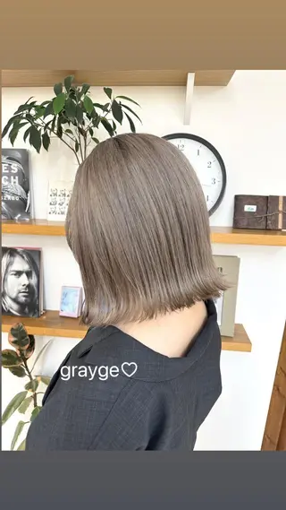 カラー リンダ所属・ボブ/ブリーチ /顔周り/すずきのヘアスタイル