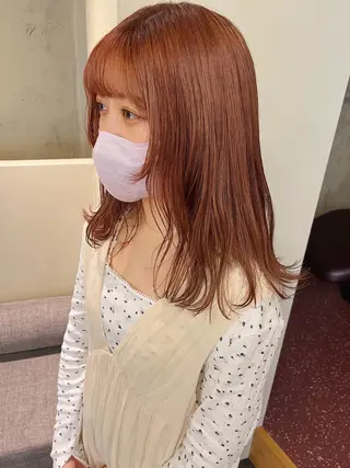 セミロング 西山 紗耶香🪽 透明感カラー/ボブのヘアスタイル