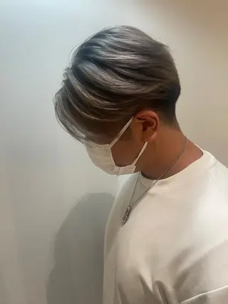 カラー メンズ &chaLme   心斎橋所属・emi/髪質改善/ 韓国風/艶カラーのヘアスタイル