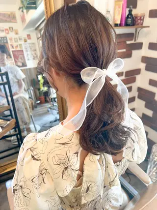 ミディアム カラー カラーパティシエ facce🌼ikoのヘアスタイル