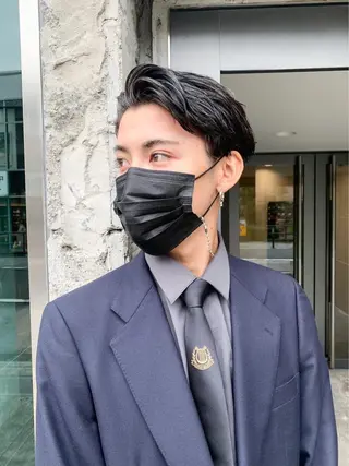 ショート カラー パーマ ヘアアレンジ メンズ 歩くパワースポット 🦋KAHOのヘアスタイル