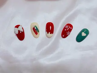 ミディアム ビューティーフル Aのネイルデザイン