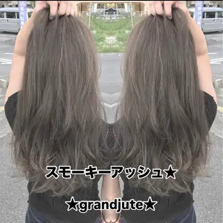 ミディアム カラー grand juteのヘアスタイル