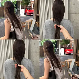 セミロング カラー 表参道/髪質改善・ 透明感 colorのヘアスタイル