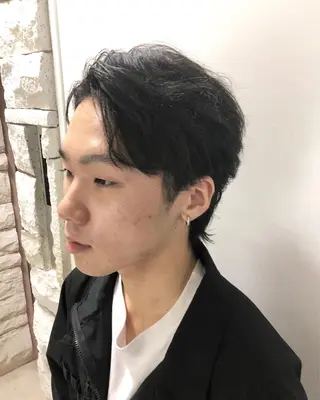 ヘアアレンジ メンズ ainico+所属・メンズ特化✂️栗原 侑也のヘアスタイル