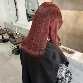 セミロング カラー emma所属・RINA 韓国ヘア/半個室のヘアスタイル