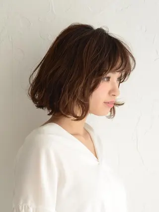 ショート カラー パーマ ショート/ボブ オオタダイスケのヘアスタイル