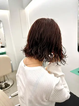 ショート パーマ ボブ/レイヤー/ケア パーマ/リュウタのヘアスタイル