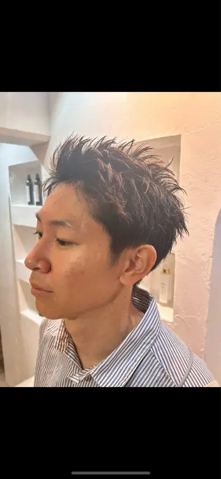 ショート メンズ 🫧艶カラー専門 🫧森本龍星のヘアスタイル