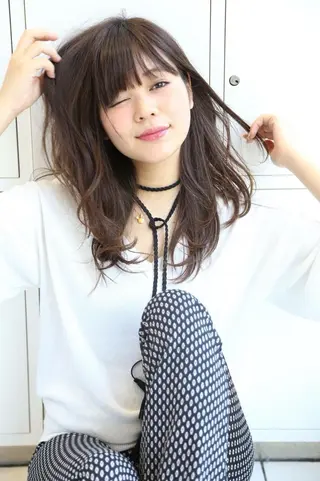 ヘアアレンジ 透明感カラー💖 Stylist佐藤澪のマツエク・マツパデザイン