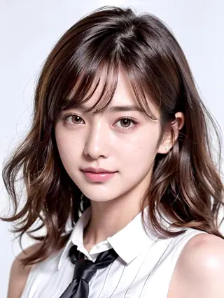 ミディアム カラー パーマ La Ruelle 江曽島店/髪質改善のヘアスタイル