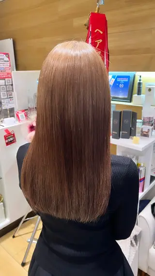 セミロング カラー 全国1位🥇世界5位 小野田　礼花のヘアスタイル