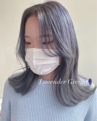 セミロング 透明感カラー🍃 レイヤースタイル✨葵のヘアスタイル