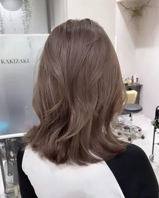 ミディアム カラー 【ブリーチなし】 吉村　清志のヘアスタイル