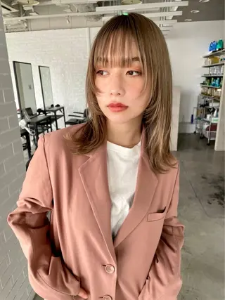 ミディアム eN° by youres hair 銀座店所属・髪質改善/艶カラー /縮毛矯正/森田のヘアスタイル