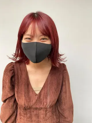 ミディアム カラー tonari 梅田、中崎町のヘアスタイル