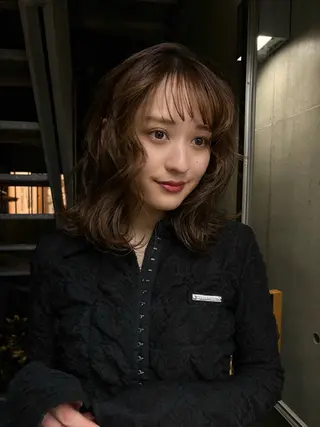 ミディアム カラー レイヤー/韓国ヘア/ 梅田/中崎町のヘアスタイル