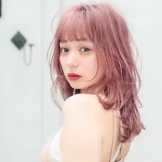 ミディアム 縮毛矯正/韓国ヘア /レイヤー🎀ミズキのヘアスタイル