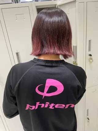 ショート カラー Zina 福岡天神所属・フェイスレイヤー/ 小顔/髪質改善　関のヘアスタイル