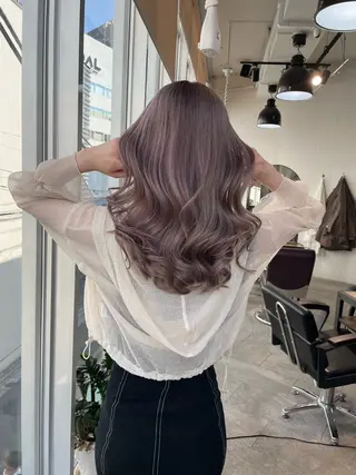 ミディアム カラー 💜ハイトーン💛 マジカルかいちゃんのヘアスタイル