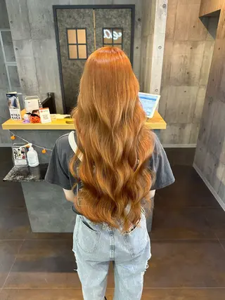 ロング カラー ✨韓国艶髪✨ケア ブリーチ🫧アキラのヘアスタイル