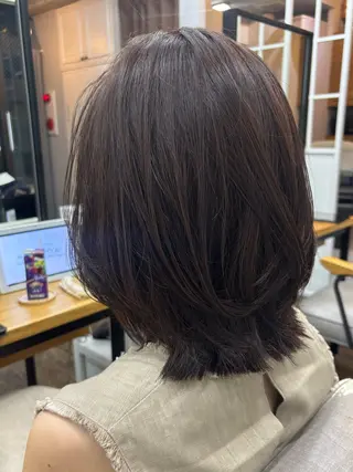 ミディアム カラー 杉山 タダスケのヘアスタイル