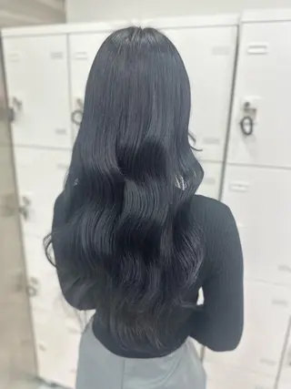 ロング カラー パーマ ヘアアレンジ メンズ キッズ ♥️韓国ヘア レイヤー♥️ゆりのヘアスタイル