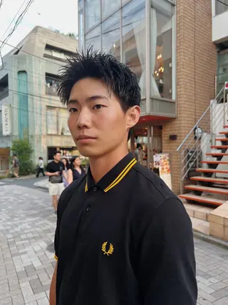 ショート カラー パーマ ヘアアレンジ メンズ ショートヘア原宿 fifth コシのヘアスタイル