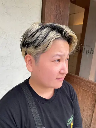 カラー 束感まつぱ🥑🤍 NATUKI🤍のマツエク・マツパデザイン