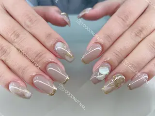 ネイル 神田 ココナッツのネイルデザイン
