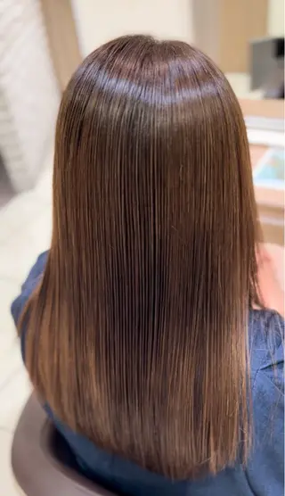 セミロング カラー パーマ Ash 戸田公園店のヘアスタイル