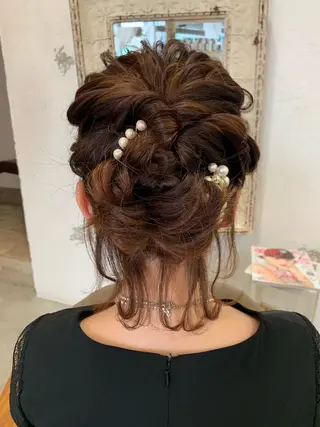 ミディアム ヘアアレンジ fio マナミのヘアスタイル