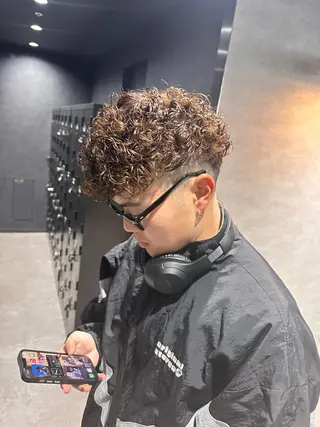 ショート パーマ メンズ 【メンズサロン】 BLUCK 横浜のヘアスタイル